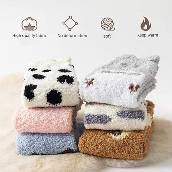 Plysstrømper - Varme plysstrømper til hunde og katte - 6 par