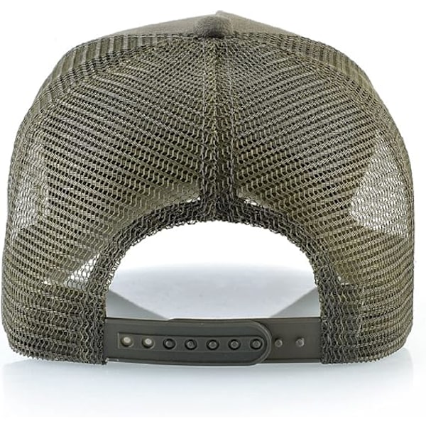 5-panels keps, Mesh-keps, Justerbar Snapback, Mesh Enfärgad Unisex Ejercito verde