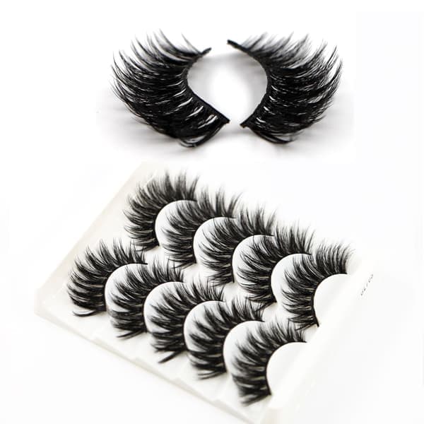 5-pack lösögonfransar - 6D faux mink - G208
