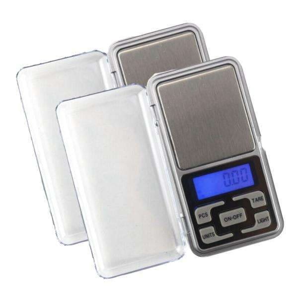 2 digitale vekter i lommeformat, Lommevekt, Smykkevekt 0.01-200g Sølv