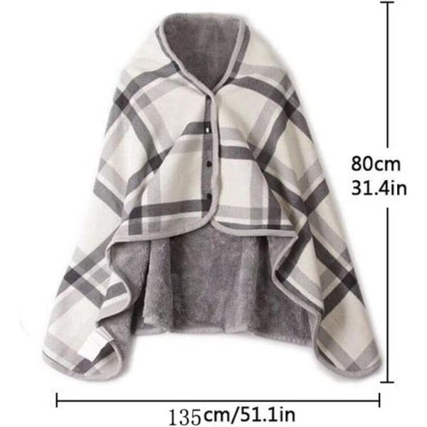 Lady Multifunktionell Dubbelskiktad Tartan Rutig Filt, Halsduk Sjal Bärbar Filt Mjuk Sjal, Stor Varm Mjuk Sjal Wrap, Filt Vinter Varm green