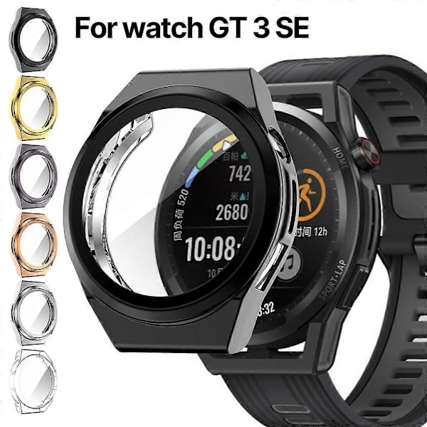 GT3 SE -kellon näytönsuoja - TPU-kuori, naarmuuntumista estävä suojus, puskurikuori Rose Gold