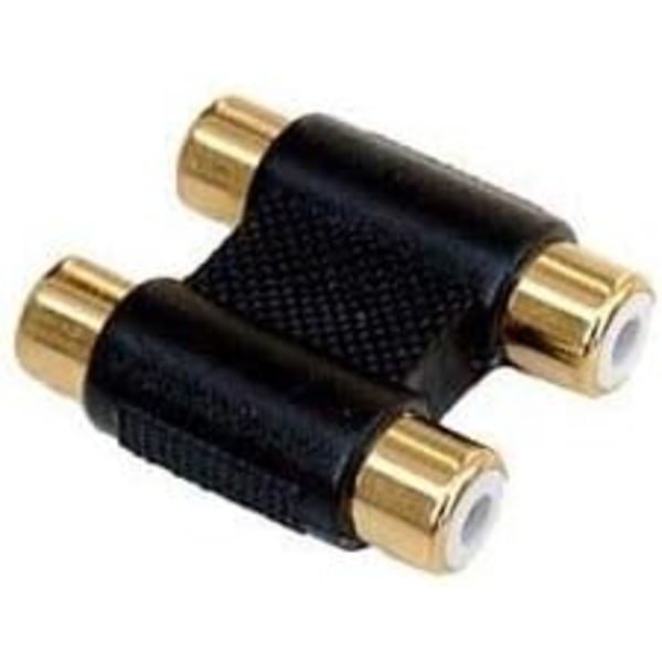 Kaksois 2 RCA Phono - RCA Phono naarasliitin/kytkentä