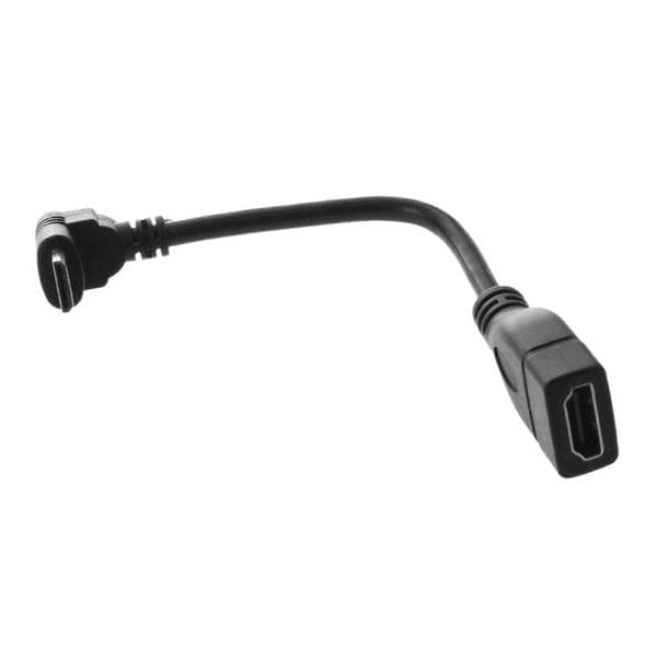 2X Mini HDMI Han til HDMI Hun 90 Graders Konverter Stik Adapter Kabel 1080P Sort