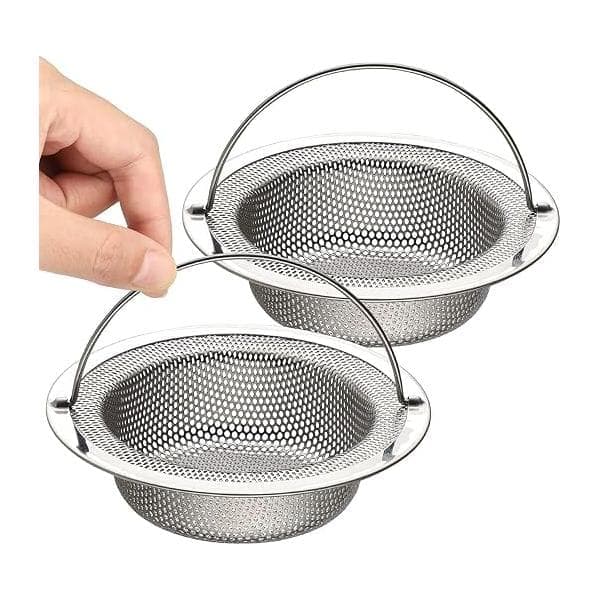 Set med 2 diskbänkssilar, ytterdiameter 11 cm x höjd 2 cm