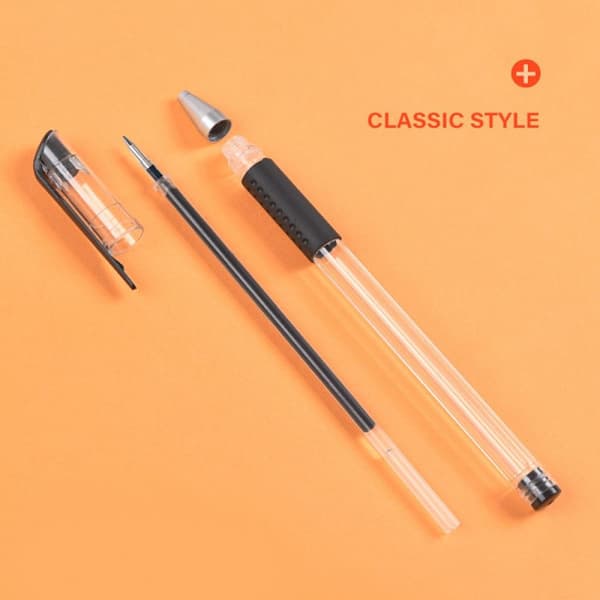 Gelpen Kuglepen SORT BLÆK REFILL Sort Blæk Refill Black Ink Refill