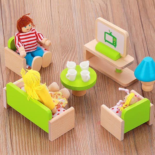 Dockhus Mini Kaffekoppar, Miniatyr Muggar Tekopp, 20 st