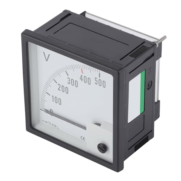 Voltmeter Voltmeter Rektangulær Berøringsskala AC 0‑500V Båtkabin Instrumentpanel