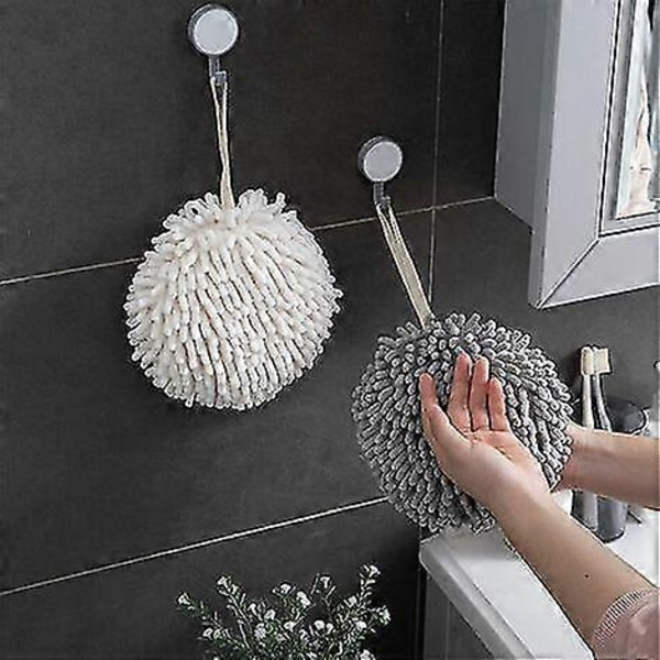 2 kpl Ripustettava käsipyyhe, Chenille Microfiber Ripustettava käsipyyhe