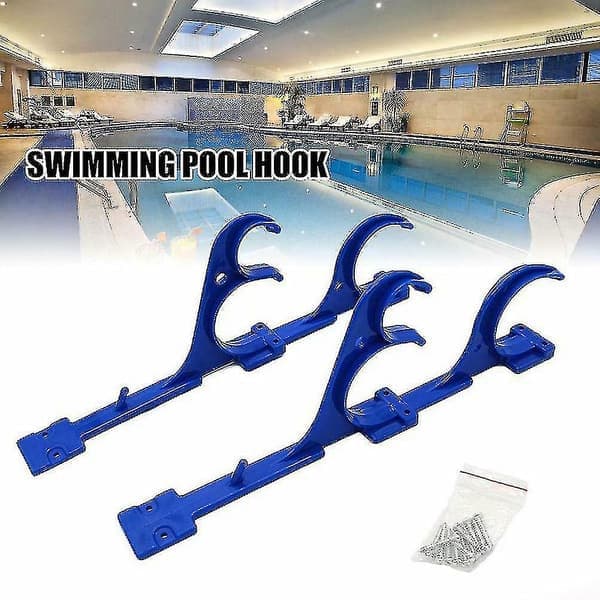 Poolstangholder til bladrive, haveredskaber, udendørs, holder, pooltilbehør, 2-pak