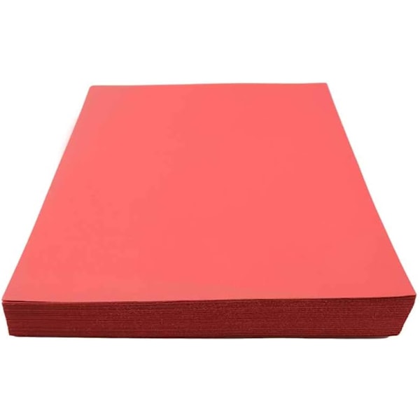 A4 160gsm Rött Färgat Kort (Förpackning med 100 Ark), HCP521