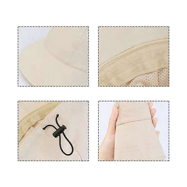 Solhatt dam solskydd strandhatt, sommarhatt bred solhatt (1-del)