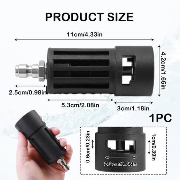 1/4\" bajonet lynkoblingsadapter til Kärcher K1-K7 – AIMOONSA, 2500 psi