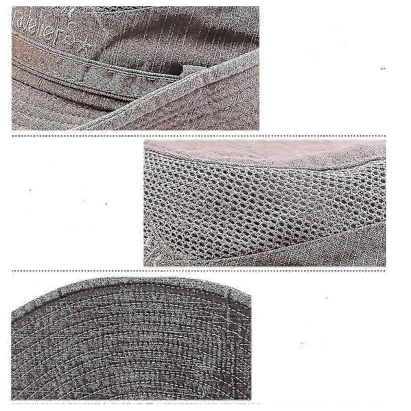 Solhatt längs solhatten (Khaki)