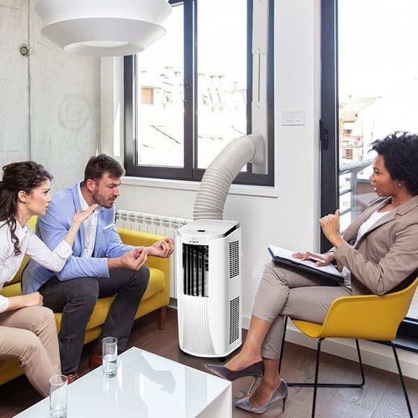 Universal vindueskit til bærbar aircondition – 4 paneler, 149,9 & 200,2 cm slanger, adapter (hvid)