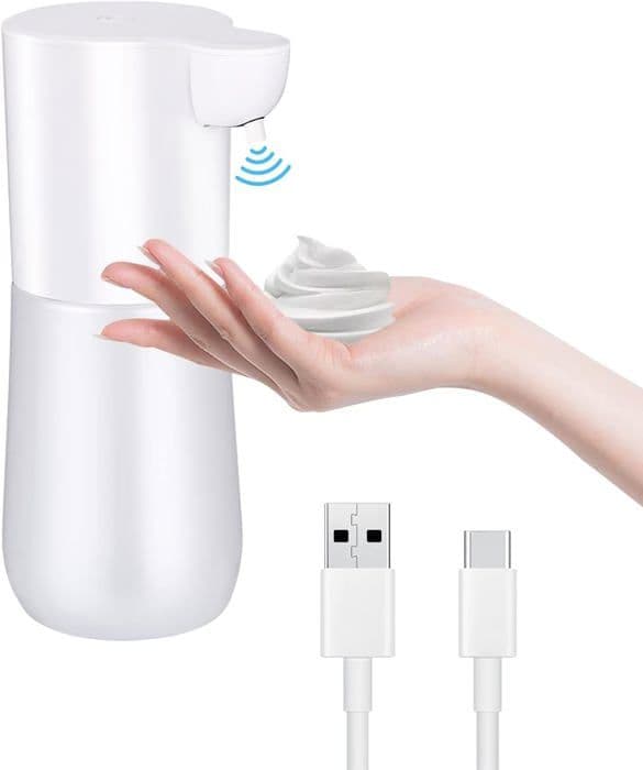 Automatisk sæbedispenser, 600 ml automatisk sæbedispenser, IPX5 vandtæt flydende sæbedispenser til køkken og badeværelse