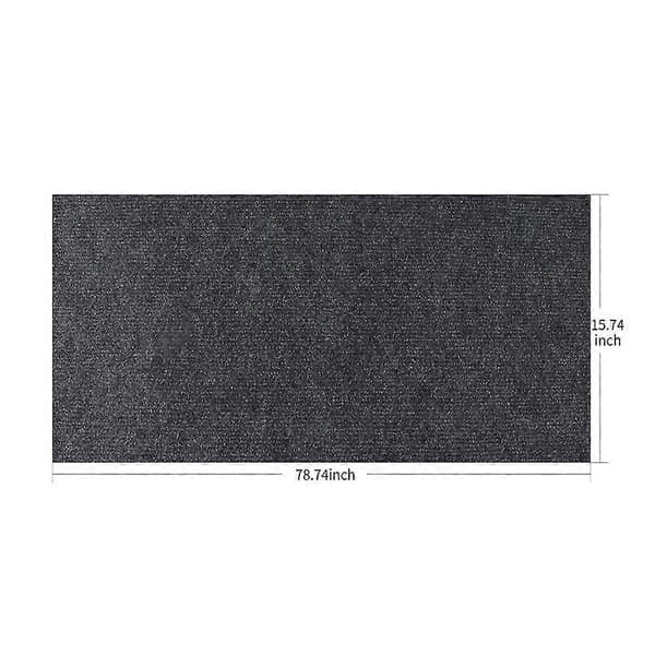 Klipbar selvklæbende kradsemåtte ridsefast sofapude kæledyr kat tilbehør mørkegrå ekstra stor Dark Grey Extra Large