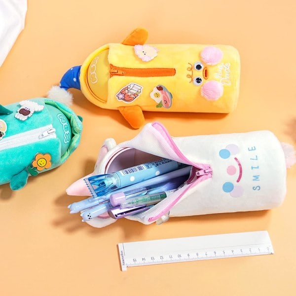 Söpö pehmo penaali, Kawaii luova sarjakuva penaali lapsille pojille tytöille teini-ikäisille