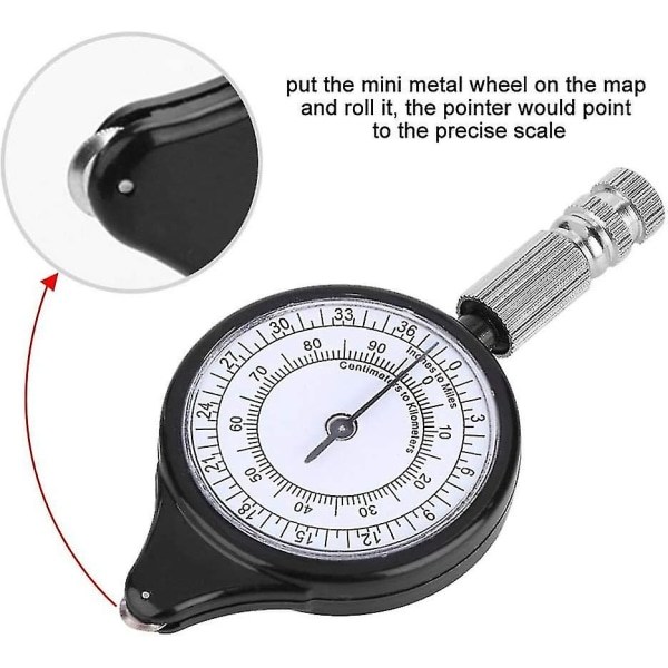 Curvimeter Karta Curvimeter, Curvimeter Kompass, Opisometer Diance Kalkylator Karta Meter Kompass Vandring Hy