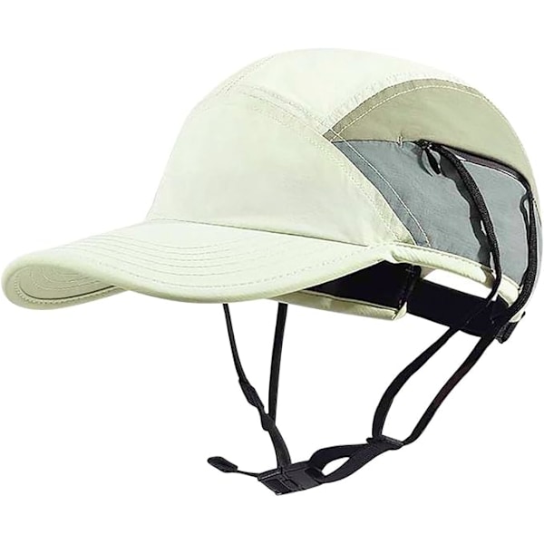 Surfhatt Snabbtorkande Solhatt med Justerbar Hakrem för Surfing Vattensporter Basebollkeps