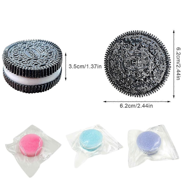 Rosa Kak-Squishy, Kex Stress Relief Leksak, Kläm Sandwich Simuleringsleksak Blue