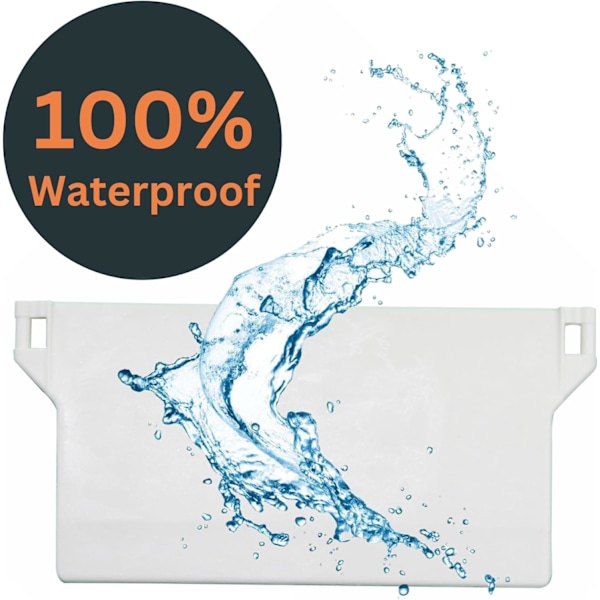 Lodder til Lamelgardiner 89mm (3,5 tommer) - Reservedele Bundlodder Lameller - Hvid (10)