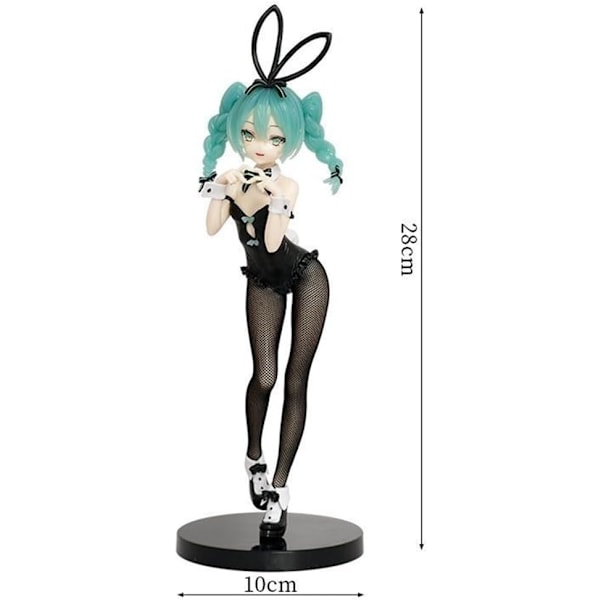 Anime-hahmo Miku -hahmomalli, 27 cm PVC-patsas, anime-pupu tyttöhahmo, Miku-toimintahahmo, pöytäkoriste-kokoelmalahjat