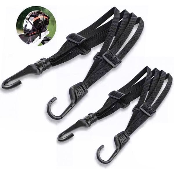 Bagagestrop Brystclips - Justerbar Elastisk Strop til Hjelm - 60cm/90cm Sort