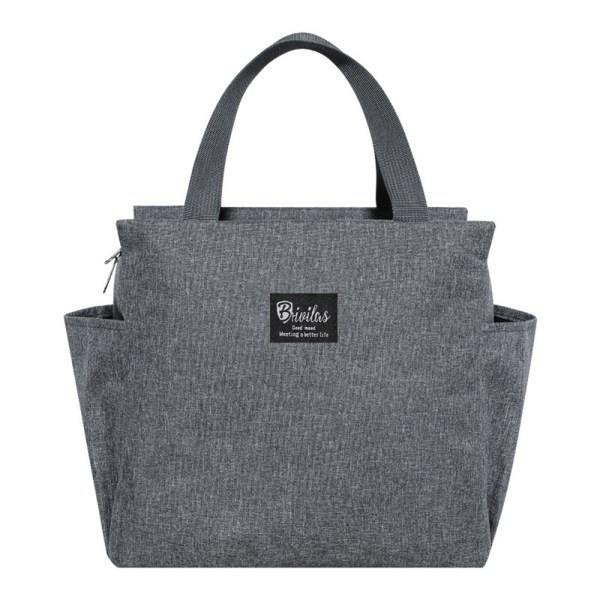 Vuxna Barn Förvaring Tjock Lunchlåda Bärbar Lunchväska Grey