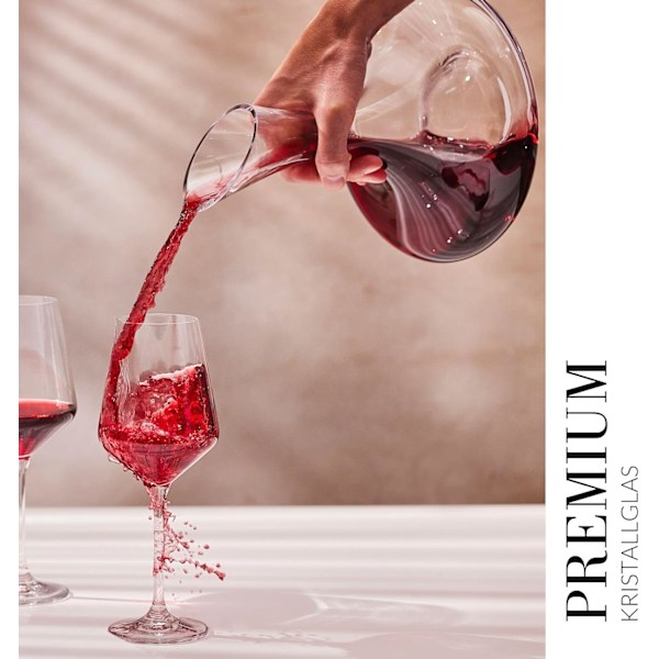 Rødvin Karaffel Glas | 1500 ML | Avantgarde Kollektion | Perfekt til Hjemmet, Restauranter og Fester