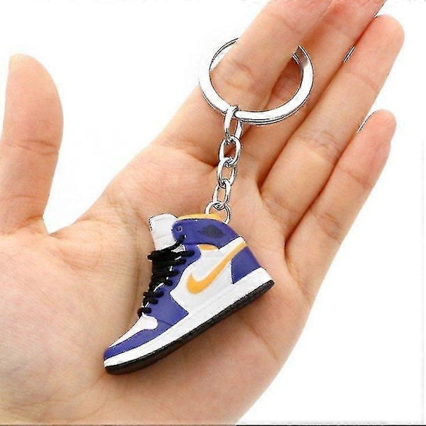 Sko Model Nøglering Taske Vedhæng 3d Tredimensionelle Mini Basketballsko Kreativ Personlighed Vedhæng-YH HRGGL