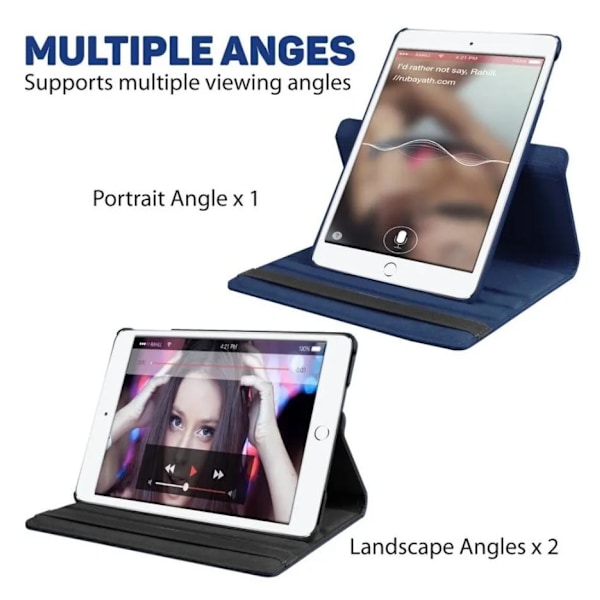 iPad Air 2 etui - Sort iPad Air 1/2 & iPad 9.7 Gen5/Gen6 Sort