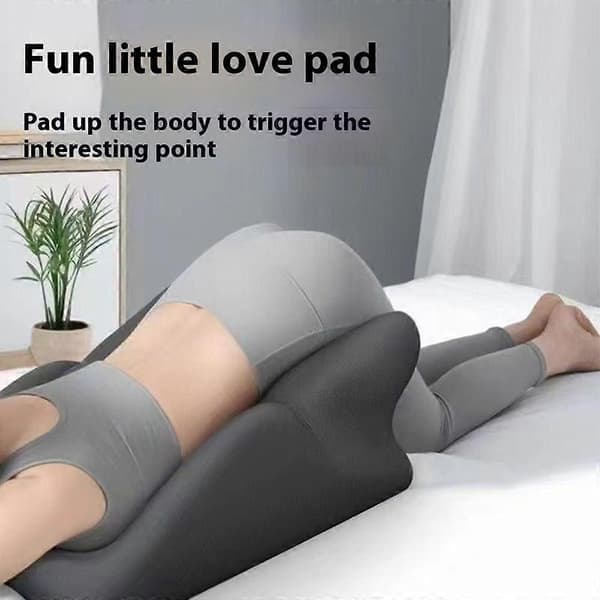 Puter og puter Multifunksjonell intim posisjoneringspute for par Ergonomisk minneskum støttepute Mørkegrå