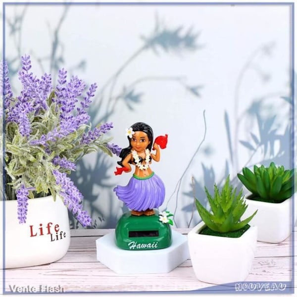Solar Hawaiian Danser Figur for Bil Dashbord