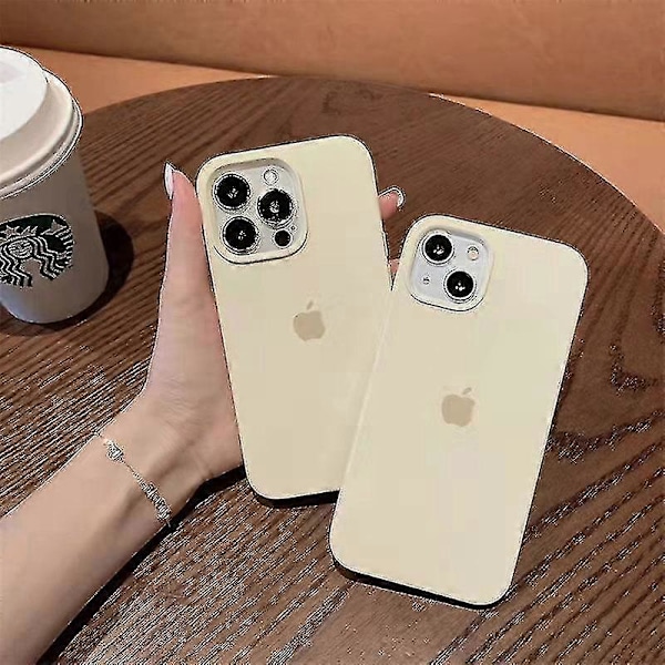 Silikone Telefon Cover til iPhone 13 Creamy Yellow