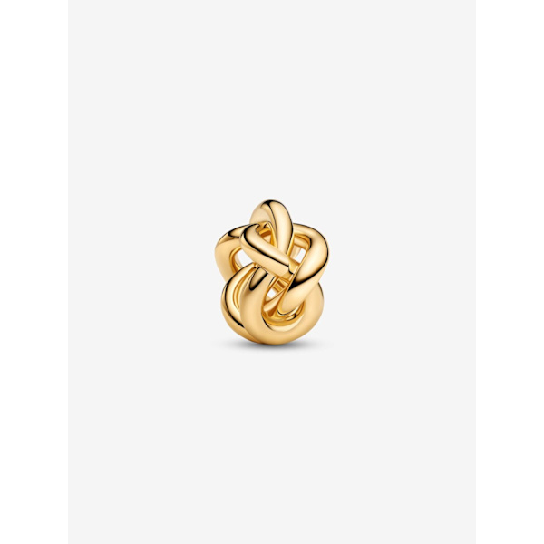 - Infinity Knot Charm - 14k gullbelegg
