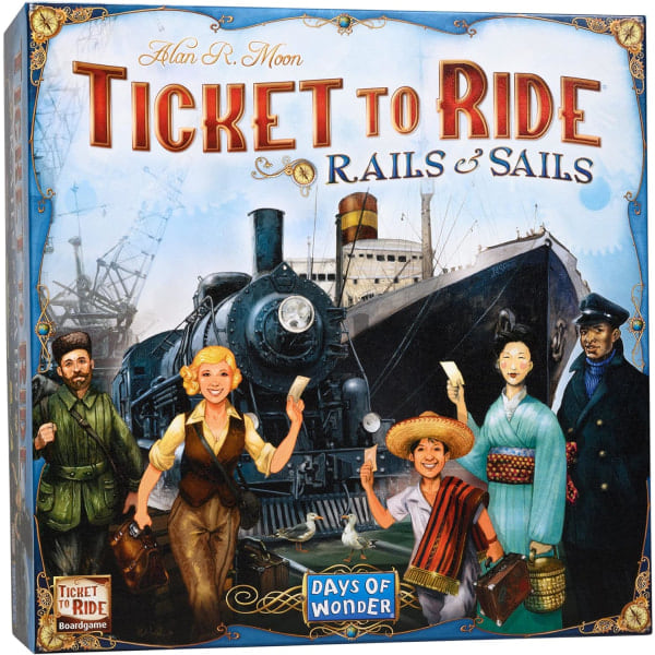 Ticket to Ride: Rails & Sails - Brettspill fra Days of Wonder | 2-5 spillere