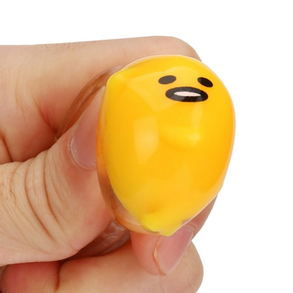 Äggkläm leksak 6cm Nyhet Klar Pressbar Äggula Leksaker Squishy Leksaker Stressavlastning för skojs skull Милая Декомпрессионная Игрушка
