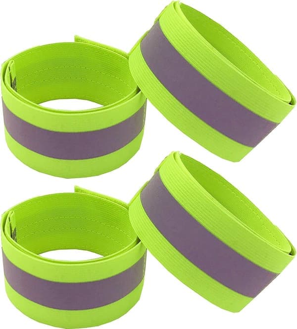 4 * 1,5 cm 4-pack säkerhetsarmband reflexband - hög synlighet cykel löpning barn - elastisk trådlös