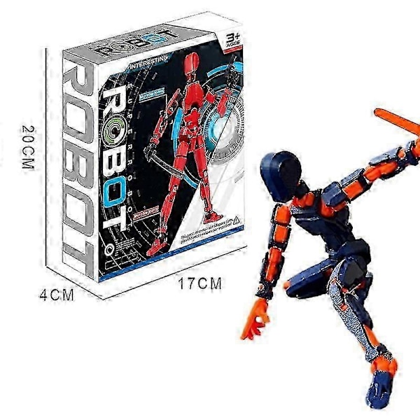 T13 Multi-leddet Actionfigurer, Titan 13 Actionfigur Orange Blue