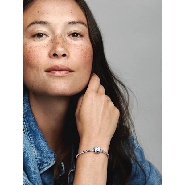 - Dristig glitrende stjerne-charm - Sterling sølv