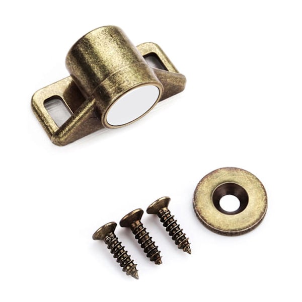 Skapdørmagneter i sinklegering med sterk magnet for kjøkkenskap Green bronze