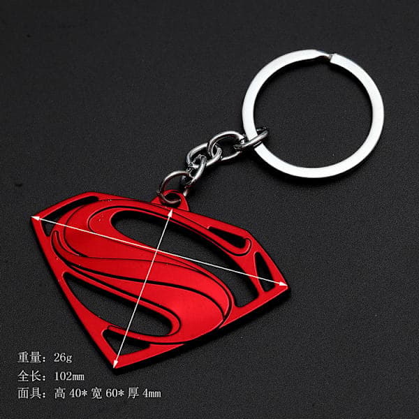 Superman Logo Nøkkelring i Metall