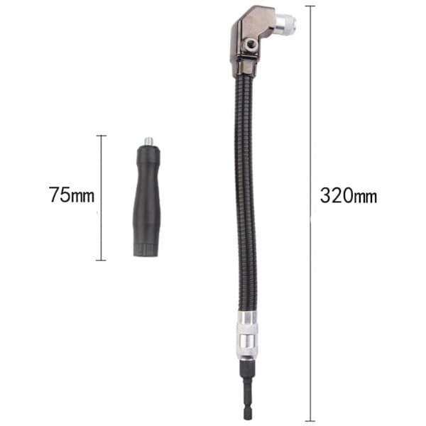 Magnetisk bitholder - Fleksibel bitholder - Bitholder - Universal bitholder - Bitforlænger vinkel - Bitholderforlænger - Fleksibel