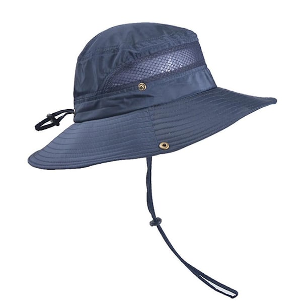 Fiskehatt för utomhusbruk, vandringshatt, sommarhatt, solhatt, fiskarhatt för män Navy Blue