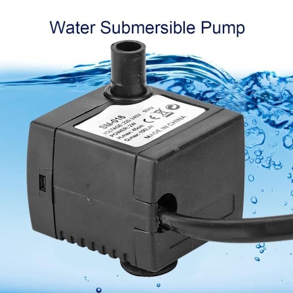 Ultratyst mini dränkbar vattenpump tank fontän för fiskdamm akvarium