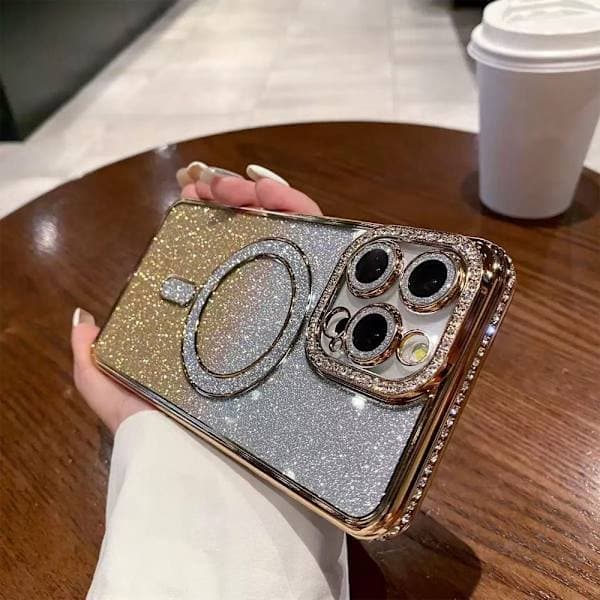 iPhone 15 Pro Max mobiltelefoncover, gradient guld
