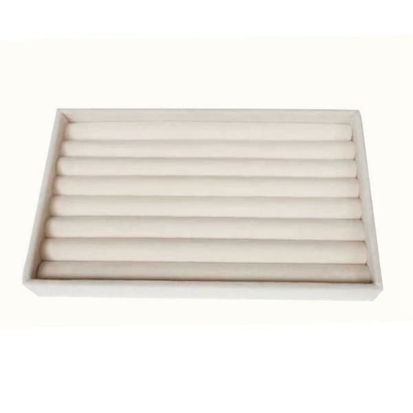 Smykkelagring for ringer - Beige Hvit