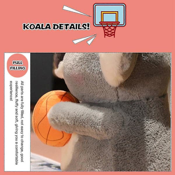 Jalkapallo koala pehmolelu lapsille 25 cm