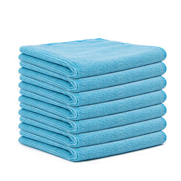 Sæt med 7 mikrofiber viskestykker, bløde, super absorberende og fnugfri Sky blue